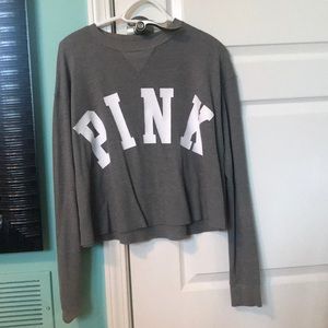 PINK Victoria's Secret Sweaters - grey crew neck PINK Victoria's Secret Sweaters - grey crew neck
